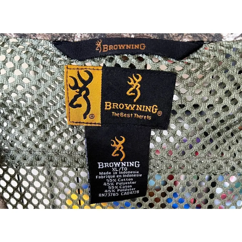 BROWNING mesh realtree hunting trapper vest NWOT SZ XL